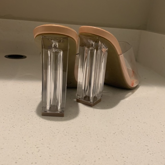 Clear Glass Heels - Picture 2 of 7
